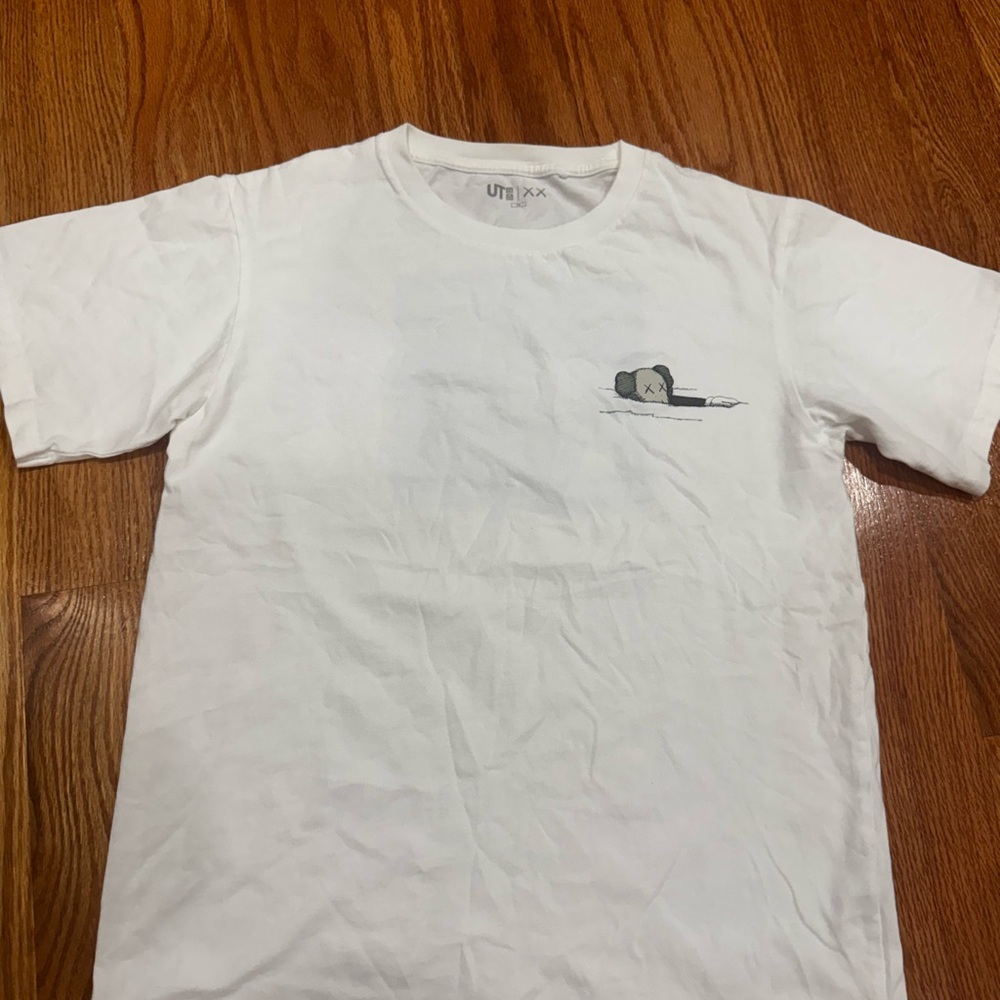 Kaws x Uniqlo Boy’s White Short Sleeve Tee